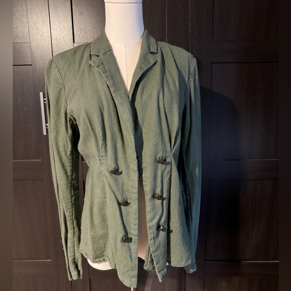 Free People Light Jacket with Great Button Detail